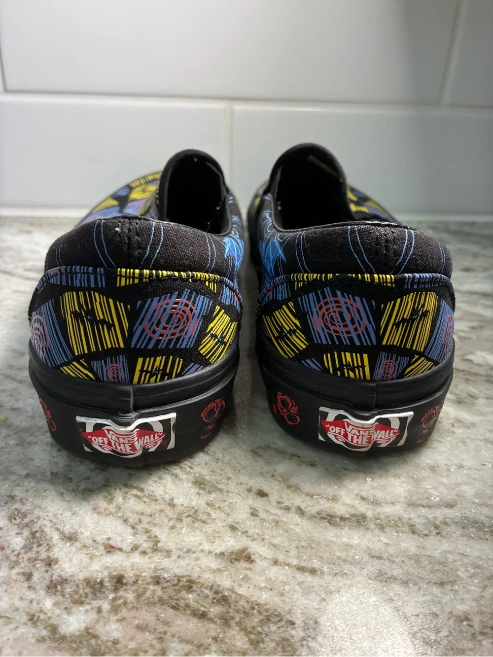 Disney Vans Nightmare Before Christmas Slip-On Black Multicolor Size 8 Women’s